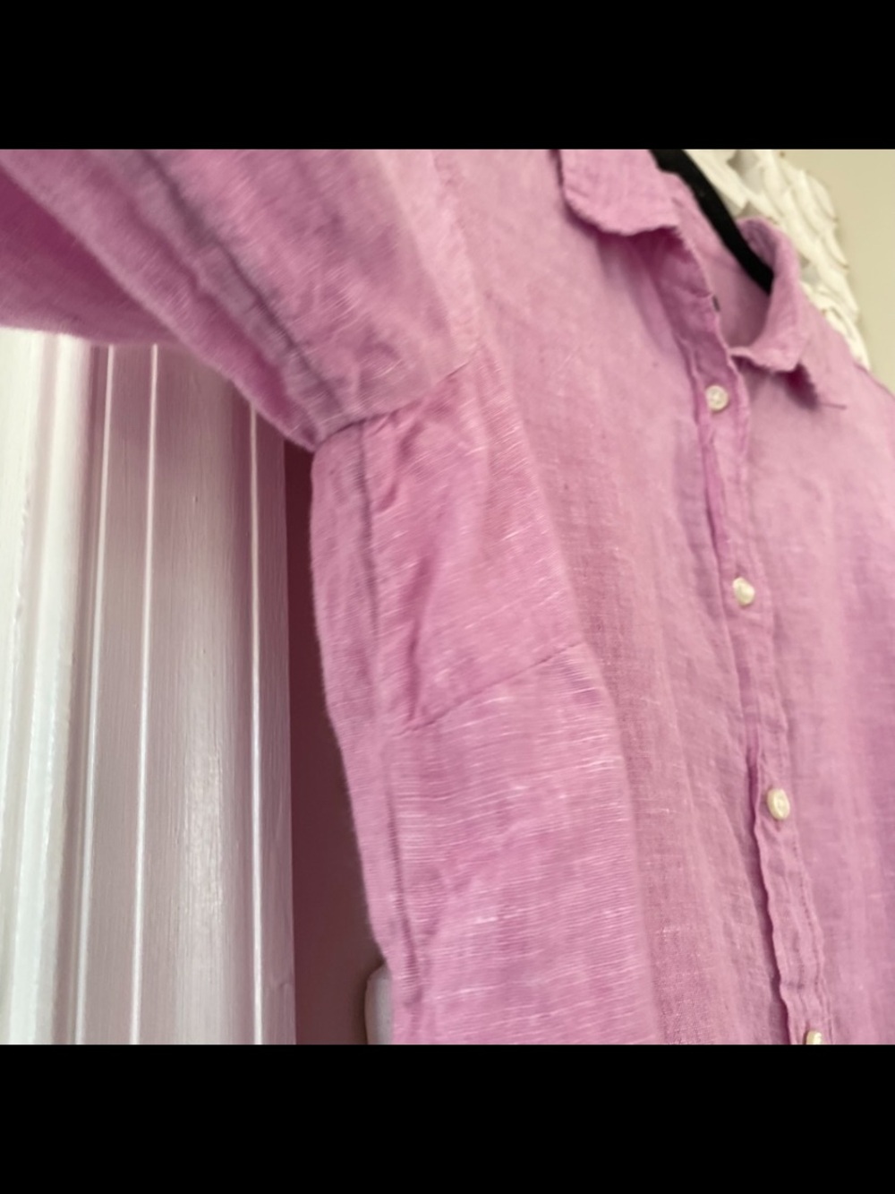 J.Crew Baird McNutt Irish Linen Pink Button Down Shirt Size 4 Slim Resort Beach - Picture 9 of 9
